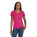 Gildan Women's Heavy Cotton 100% Cotton V-Neck T-Shirt. 5V00L