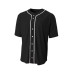 A4 Short Sleeve Full-Button Baseball Top A4N4184