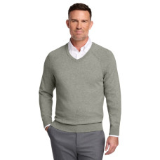 Brooks Brothers Cotton Stretch V-Neck Sweater BB18400