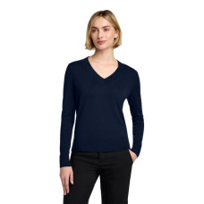 Brooks Brothers Women's Cotton Stretch V-Neck Sweater BB18401