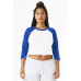 BELLA+CANVAS Women's Micro Rib 3/4 Raglan Baby Tee BC1200