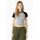 BELLA+CANVAS Women's Micro Rib Raglan Baby Tee BC1201