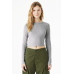 BELLA+CANVAS Women's Micro Rib Long Sleeve Baby Tee BC1501