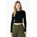 BELLA+CANVAS Women's Micro Rib Long Sleeve Baby Tee BC1501