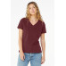 BELLA+CANVAS  Women's Relaxed Jersey Short Sleeve V-Neck Tee. BC6405