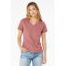 BELLA+CANVAS  Women's Relaxed Jersey Short Sleeve V-Neck Tee. BC6405
