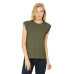 BELLA+CANVAS Women's Flowy Muscle Tee with Rolled Cuffs BC8804
