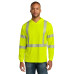 CornerStone ANSI 107 Class 3 Long Sleeve Segmented Tape Hooded Tee CS208