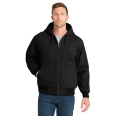 CornerStone Washed Duck Cloth Insulated Hooded Work Jacket. CSJ41