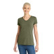 District Women's Perfect Tri V-Neck Tee. DM1350L