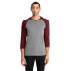 District  Perfect Tri 3/4-Sleeve Raglan. DM136