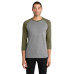 District  Perfect Tri 3/4-Sleeve Raglan. DM136