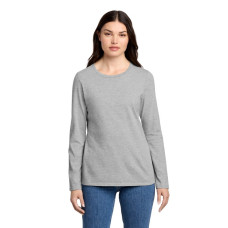 District Women's Perfect Blend CVC Long Sleeve Tee DT110