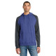 District Young Mens Lightweight Fleece Raglan Hoodie.  DT196