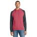 District Young Mens Lightweight Fleece Raglan Hoodie.  DT196
