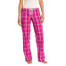 District Women's Flannel Plaid Pant. DT2800