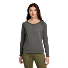 District Women's Featherweight French Terry Long Sleeve Crewneck DT672