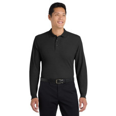 Port Authority Silk Touch Long Sleeve Polo.  K500LS