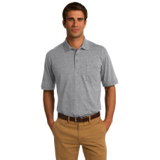 Port & Co Core Blend Jersey Knit Pocket Polo. KP55P