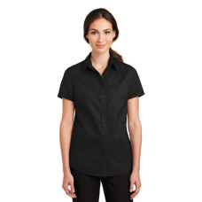 Port Authority Women's Short Sleeve SuperPro Twill Shirt. L664