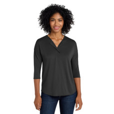 Port Authority Women's Concept 3/4-Sleeve Soft Split Neck Top. LK5433