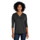 Port Authority Women's Concept 3/4-Sleeve Soft Split Neck Top. LK5433