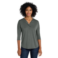 Port Authority Women's Concept 3/4-Sleeve Soft Split Neck Top. LK5433