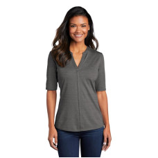 Port Authority  Women's Stretch Heather Open Neck Top  LK583