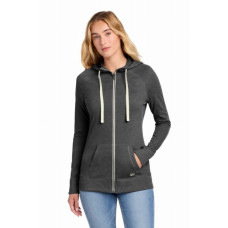 New Era Women's Sueded Cotton Blend Full-Zip Hoodie. LNEA122