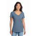 Port & Co Women's Beach Wash Garment-Dyed V-Neck Tee LPC099V