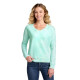 Port & Co Women's Beach Wash Cloud Tie-Dye V-Neck Sweatshirt LPC140V