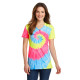 Port & Co Women's Tie-Dye V-Neck Tee.  LPC147V