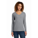 Port & Co Women's Long Sleeve Fan Favorite V-Neck Tee. LPC450VLS