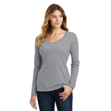 Port & Co Women's Long Sleeve Fan Favorite V-Neck Tee. LPC450VLS