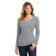 Port & Co Women's Long Sleeve Fan Favorite V-Neck Tee. LPC450VLS