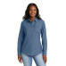 Port & Co Women's Long Sleeve Value Denim Shirt.  LSP10
