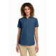 Port & Co Women's Short Sleeve Value Denim Shirt.  LSP11