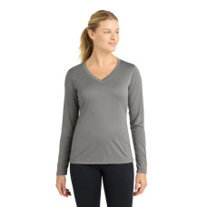 Sport-Tek Women's Long Sleeve PosiCharge Competitor V-Neck Tee. LST353LS