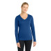 Sport-Tek Women's Long Sleeve PosiCharge Competitor V-Neck Tee. LST353LS