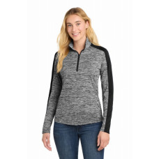 Sport-Tek Women's PosiCharge Electric Heather Colorblock 1/4-Zip Pullover. LST397 Sport-Tek Women's PosiCharge Electric Heather Colorblock 1/4-Zip Pullover. LST397