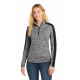 Sport-Tek Women's PosiCharge Electric Heather Colorblock 1/4-Zip Pullover. LST397
