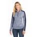 Sport-Tek Women's PosiCharge Electric Heather Colorblock 1/4-Zip Pullover. LST397 Sport-Tek Women's PosiCharge Electric Heather Colorblock 1/4-Zip Pullover. LST397