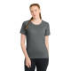 Sport-Tek  Women's PosiCharge  Tri-Blend Wicking Scoop Neck Raglan Tee. LST400