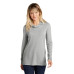 Sport-Tek Women's PosiCharge  Tri-Blend Wicking Long Sleeve Hoodie LST406