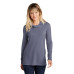 Sport-Tek Women's PosiCharge  Tri-Blend Wicking Long Sleeve Hoodie LST406