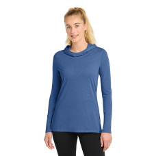Sport-Tek Women's PosiCharge  Tri-Blend Wicking Long Sleeve Hoodie LST406