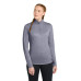 Sport-Tek  Women's PosiCharge  Tri-Blend Wicking 1/4-Zip Pullover. LST407