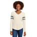 Sport-Tek Women's Halftime Stripe Long Sleeve V-Neck Tee LST6043
