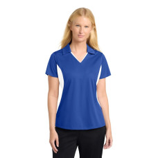 Sport-Tek Women's Side Blocked Micropique Sport-Wick Polo. LST655