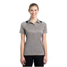 Sport-Tek Ladies Heather Colorblock Contender Polo. LST665